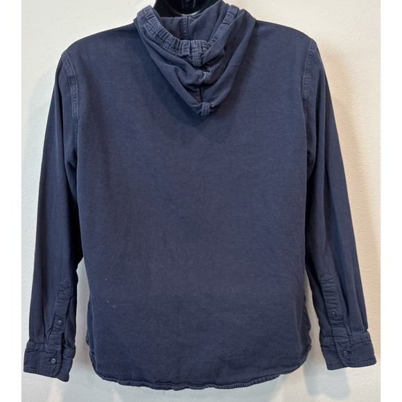 Levi Strauss Co Mens‎ Navy Blue Hooded Button Up Shirt Jacket Size L - Picture 2 of 4